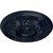 Ekena Millwork Granada Ceiling Medallion (Fits Canopies up to 7 1/8"), Hand-Painted Midnight Dream, 19"OD x 1 1/2"P CM19GAMDF - alternate 2